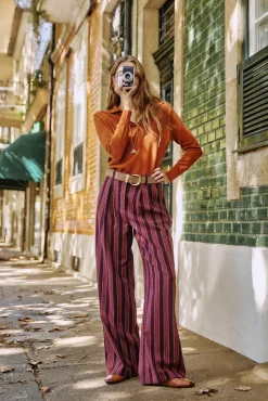 Pippa. Pantalón a rayas