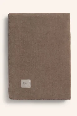 Plaid calentito con pespunte marrón Adel