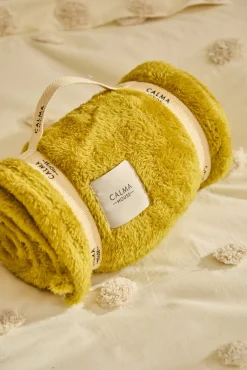 Plaid de pelito suave verde Pooh