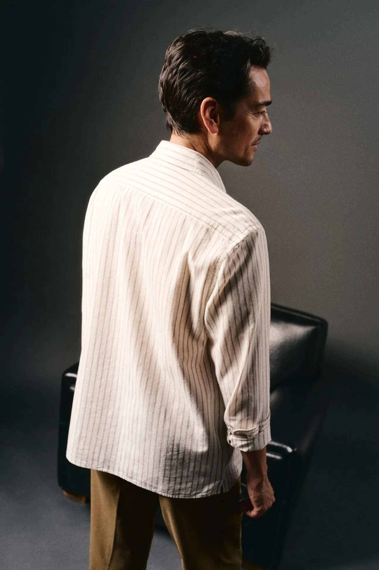 Polera de algodón con lino