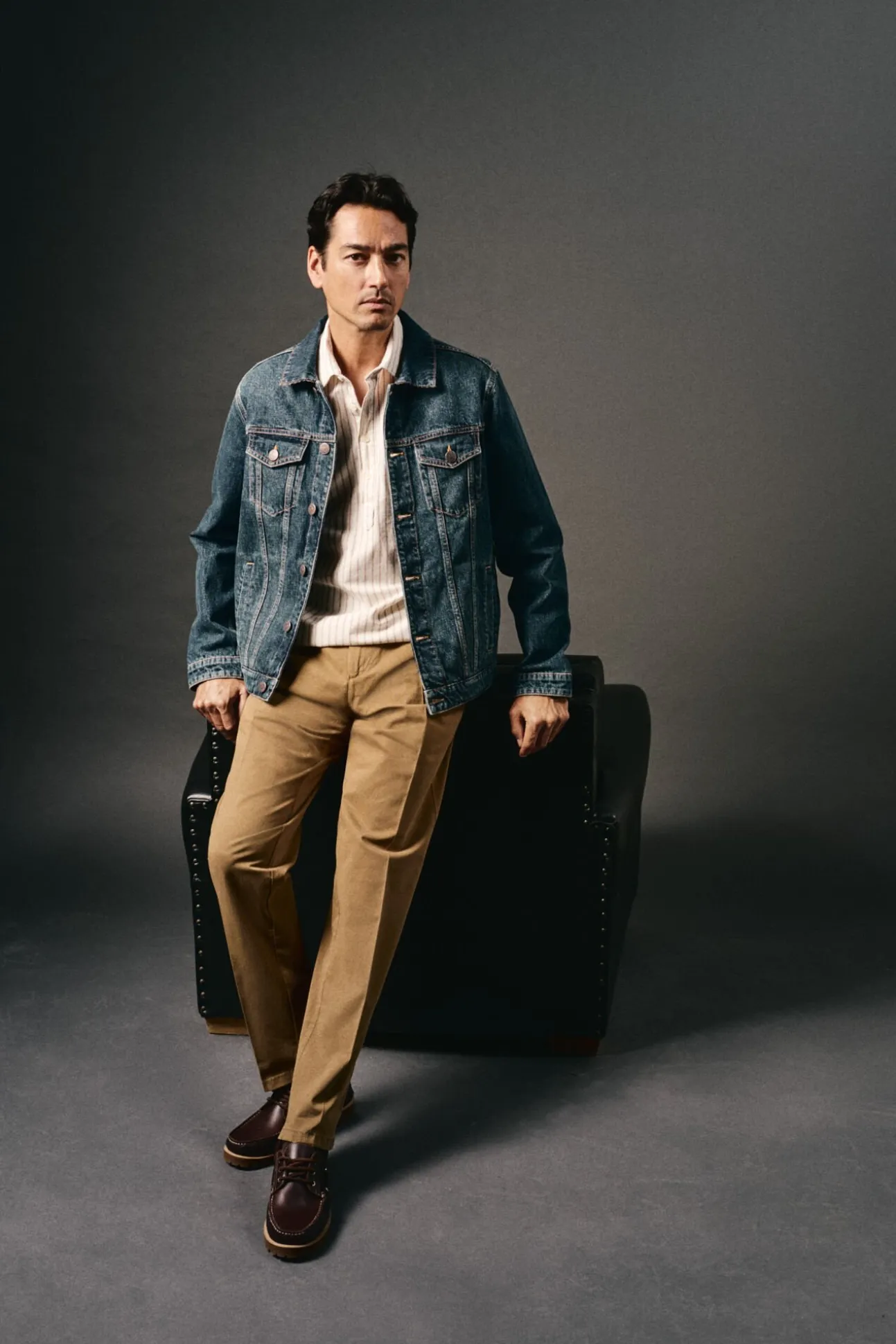 Polera de algodón con lino