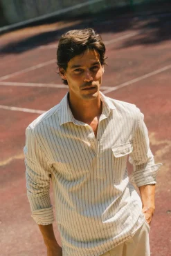 Polera de algodón con lino