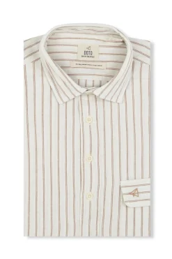 Polera de algodón con lino