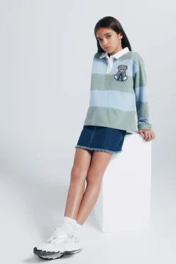 Polo a rayas niña