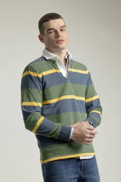 Polo algodón multirayas