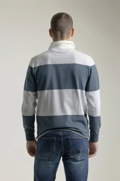 Polo algodón rugby franjas