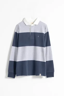 Polo algodón rugby franjas