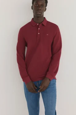 Polo básico manga larga