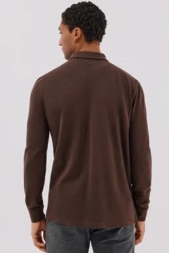 Polo básico manga larga