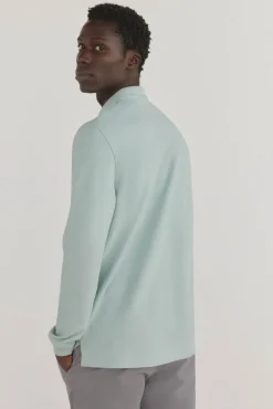 Polo básico manga larga