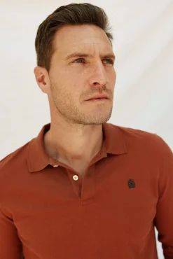 Polo básico manga larga