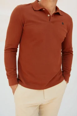 Polo básico manga larga