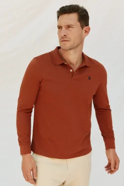 Polo básico manga larga