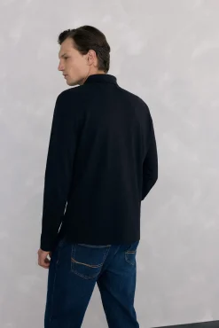 Polo básico manga larga