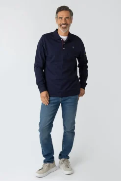 Polo básico manga larga