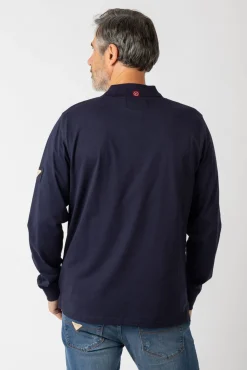 Polo básico manga larga