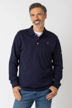 Polo básico manga larga