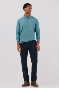 Polo básico manga larga