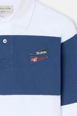 Polo clásico rugby rayas