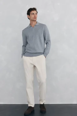 Polo collar torzal liso