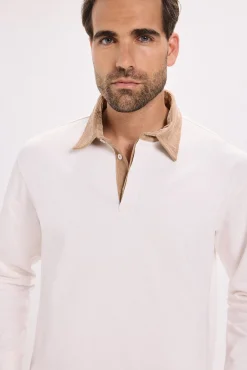 Polo cuello contraste
