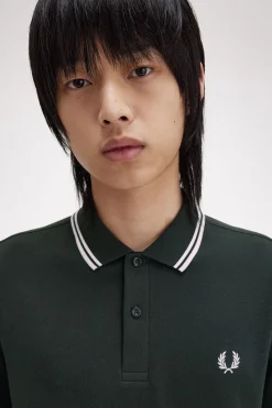 Polo de hombre de piqué de manga larga