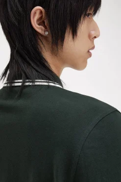 Polo de hombre de piqué de manga larga