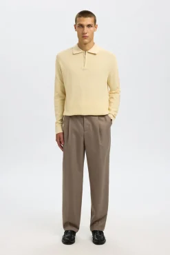 Polo estructura media cremallera