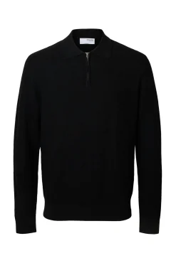 Polo estructura media cremallera