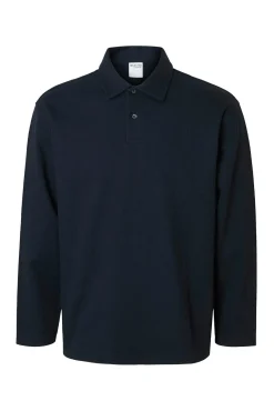 Polo jacquard manga larga 100% algodón orgánico