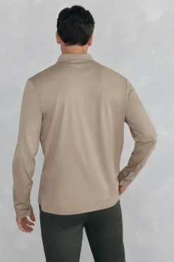 Polo mercerizado manga larga