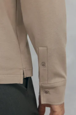 Polo mercerizado manga larga