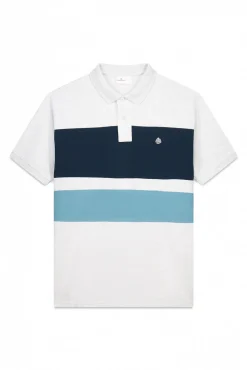 Polo piqué bloques color regular fit
