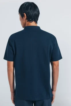 Polo piqué cuello mao regular fit