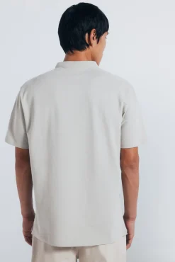 Polo piqué cuello mao regular fit