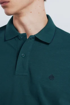 Polo piqué fantasía cuello tipping regular fit