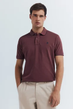 Polo piqué fantasía cuello tipping regular fit
