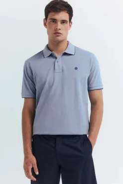 Polo piqué fantasía cuello tipping regular fit