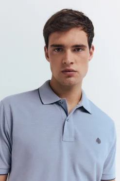 Polo piqué fantasía cuello tipping regular fit