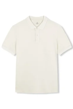 Polo piqué lavado bordado avión