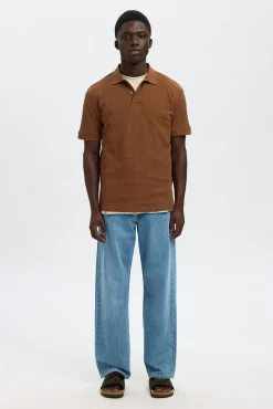 Polo Rib de manga corta Regular Fit.