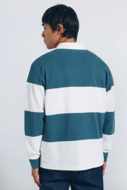 Polo rugby manga larga