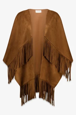 Poncho capa efecto piel