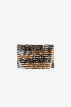 Pulsera beads tricolor