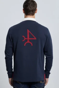 Rugby 3 escudos azul marino