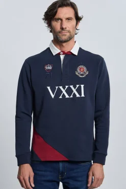 Rugby Valecuatro escudo azul marino