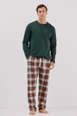 Set de pijama punto y tela