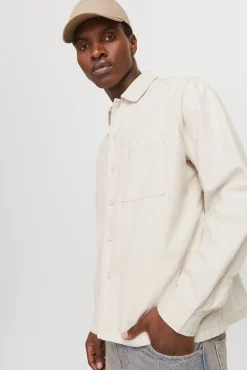 Sobrecamisa de sarga corte ancho