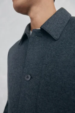 Sobrecamisa lana gris