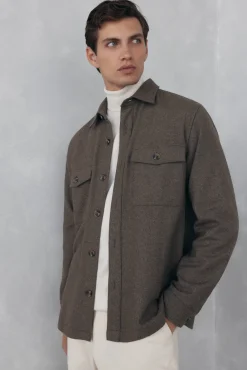 Sobrecamisa lana lisa